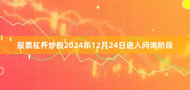 股票杠杆炒股2024年12月24日进入问询阶段